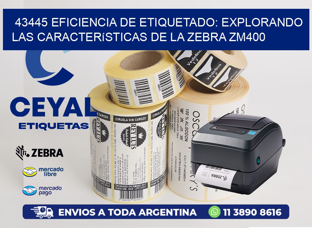 43445 Eficiencia de Etiquetado: Explorando las Características de la Zebra ZM400