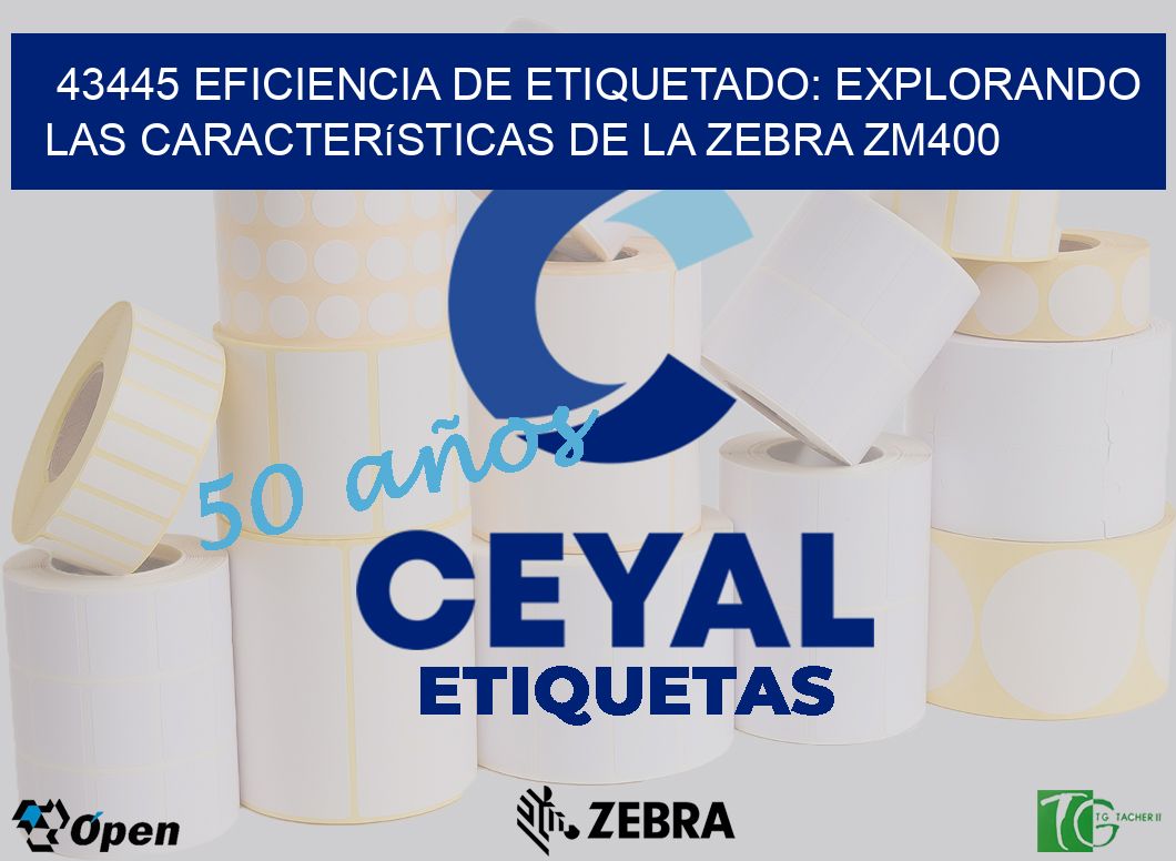 43445 Eficiencia de Etiquetado: Explorando las Características de la Zebra ZM400