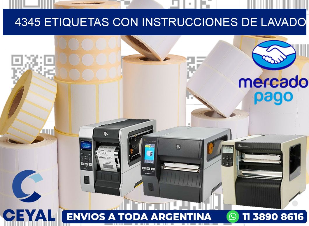 4345 ETIQUETAS CON INSTRUCCIONES DE LAVADO