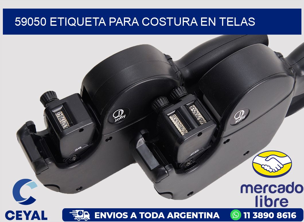 59050 ETIQUETA PARA COSTURA EN TELAS