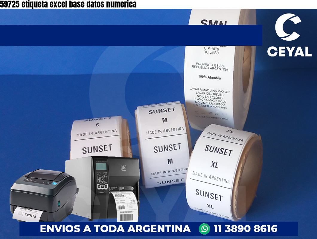 59725 etiqueta excel base datos numerica