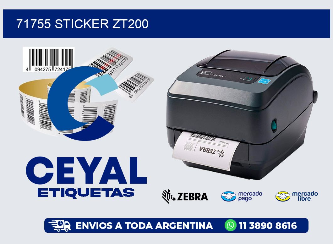 71755 STICKER ZT200