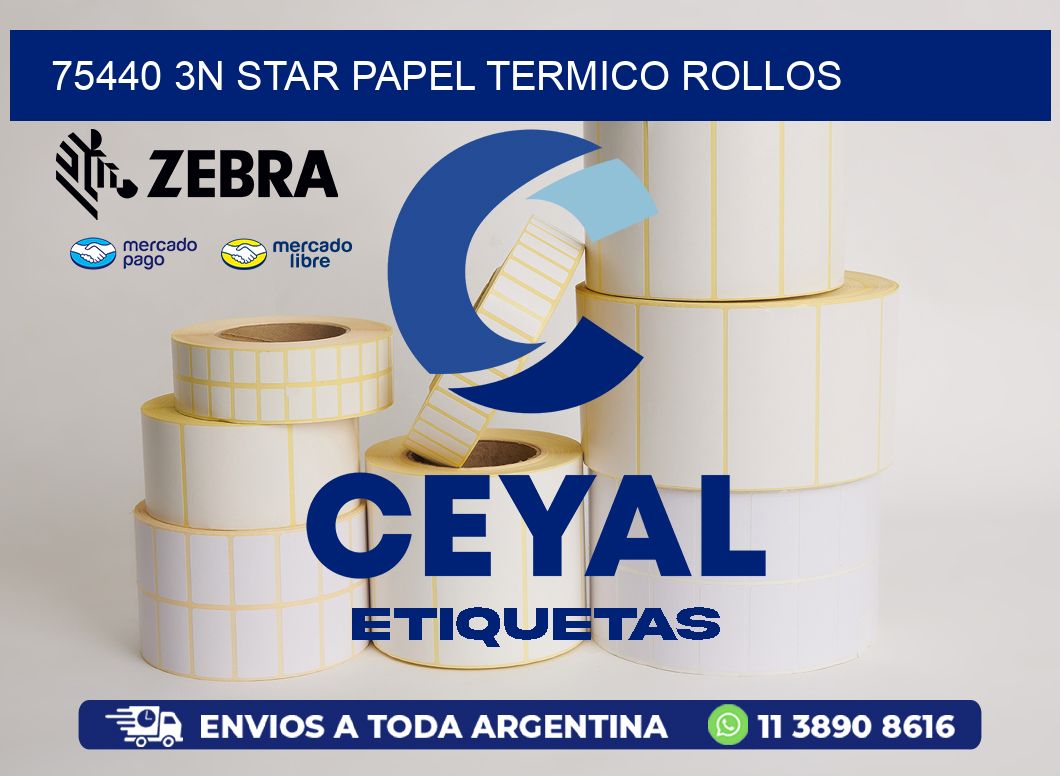 75440 3N STAR PAPEL TERMICO ROLLOS