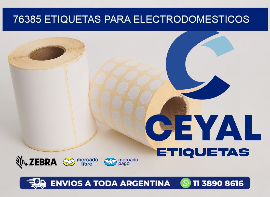 76385 etiquetas para electrodomesticos