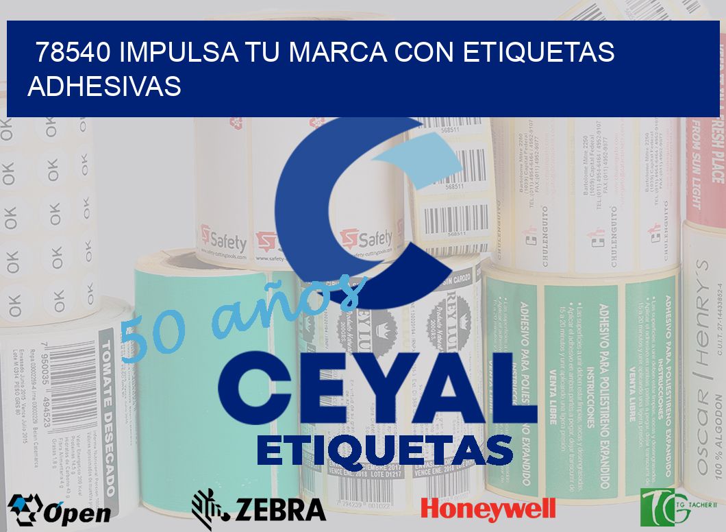 78540 IMPULSA TU MARCA CON ETIQUETAS ADHESIVAS