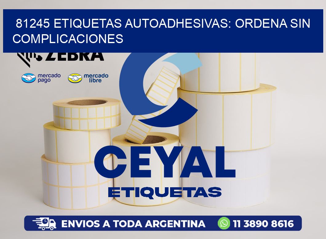 81245 Etiquetas Autoadhesivas: Ordena sin Complicaciones