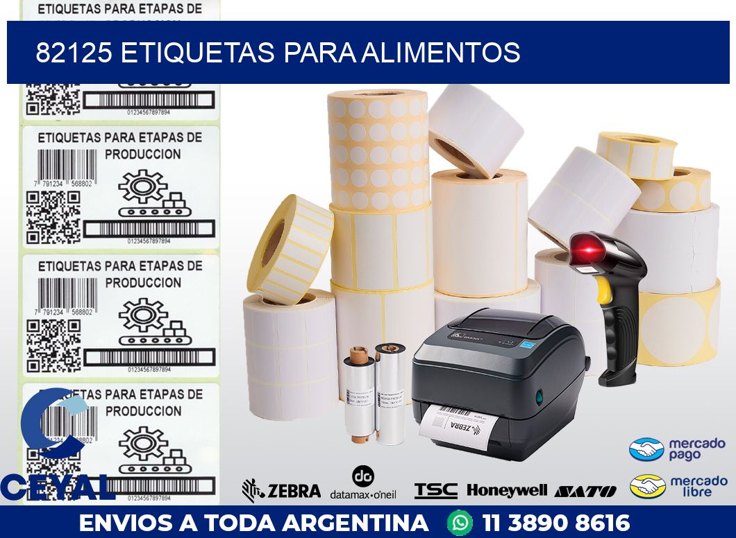 82125 ETIQUETAS PARA ALIMENTOS