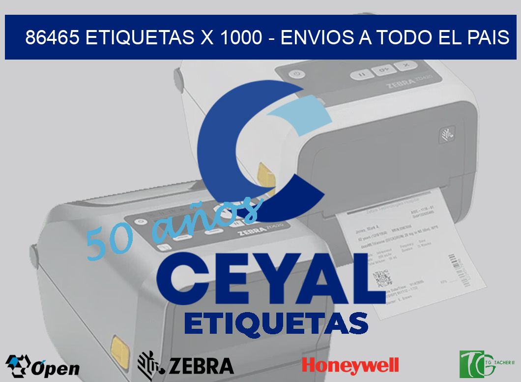 86465 ETIQUETAS X 1000 - ENVIOS A TODO EL PAIS