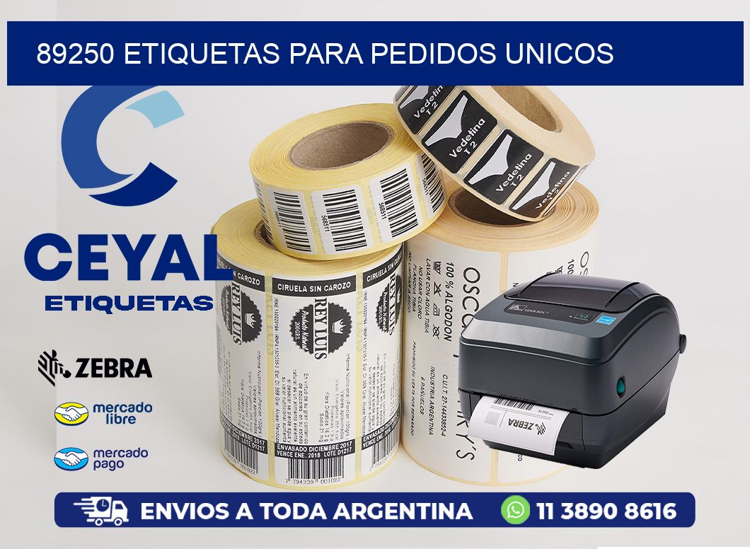 89250 ETIQUETAS PARA PEDIDOS UNICOS