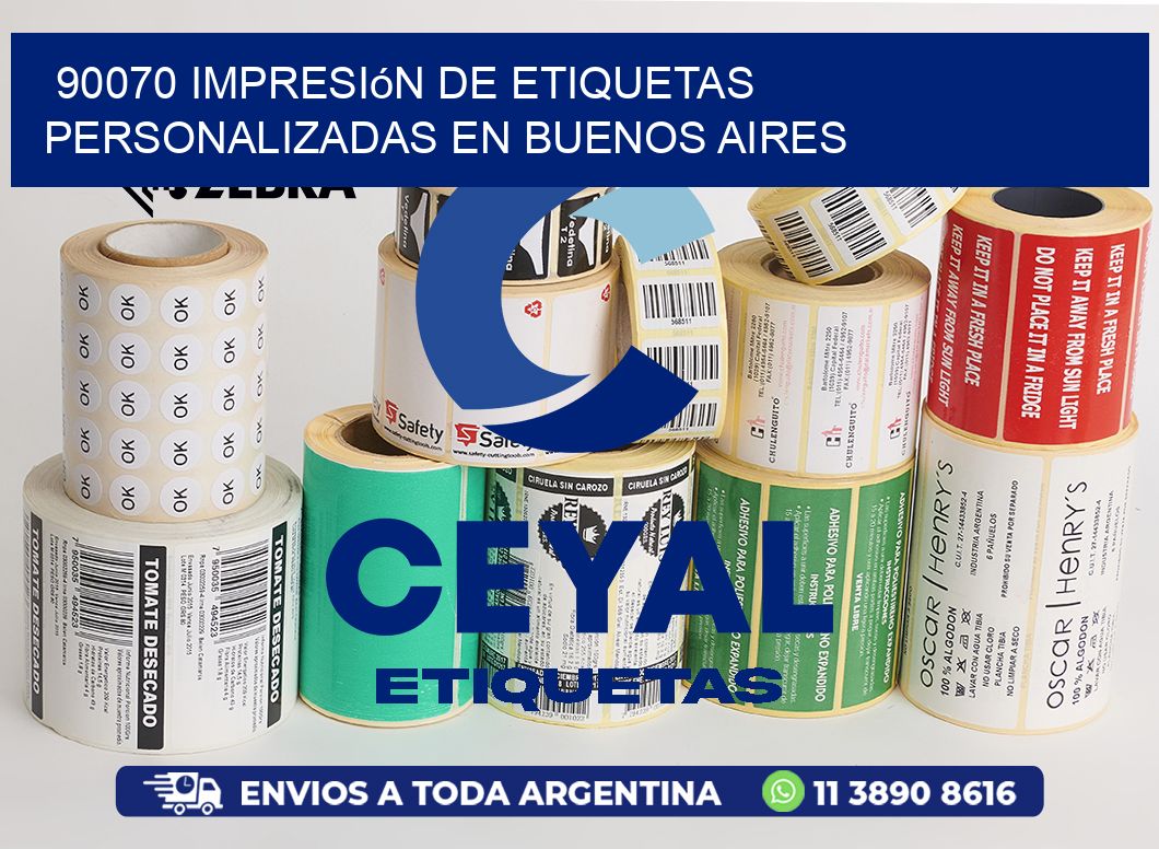90070 Impresión de Etiquetas Personalizadas en Buenos Aires