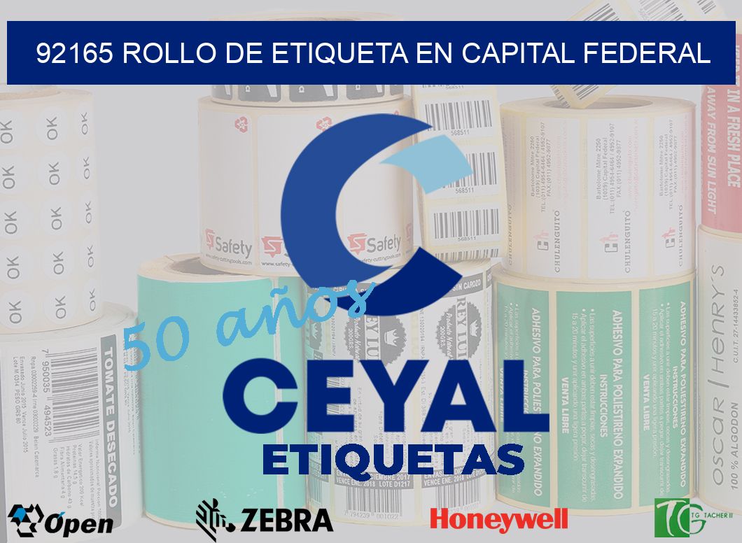 92165 ROLLO DE ETIQUETA EN CAPITAL FEDERAL