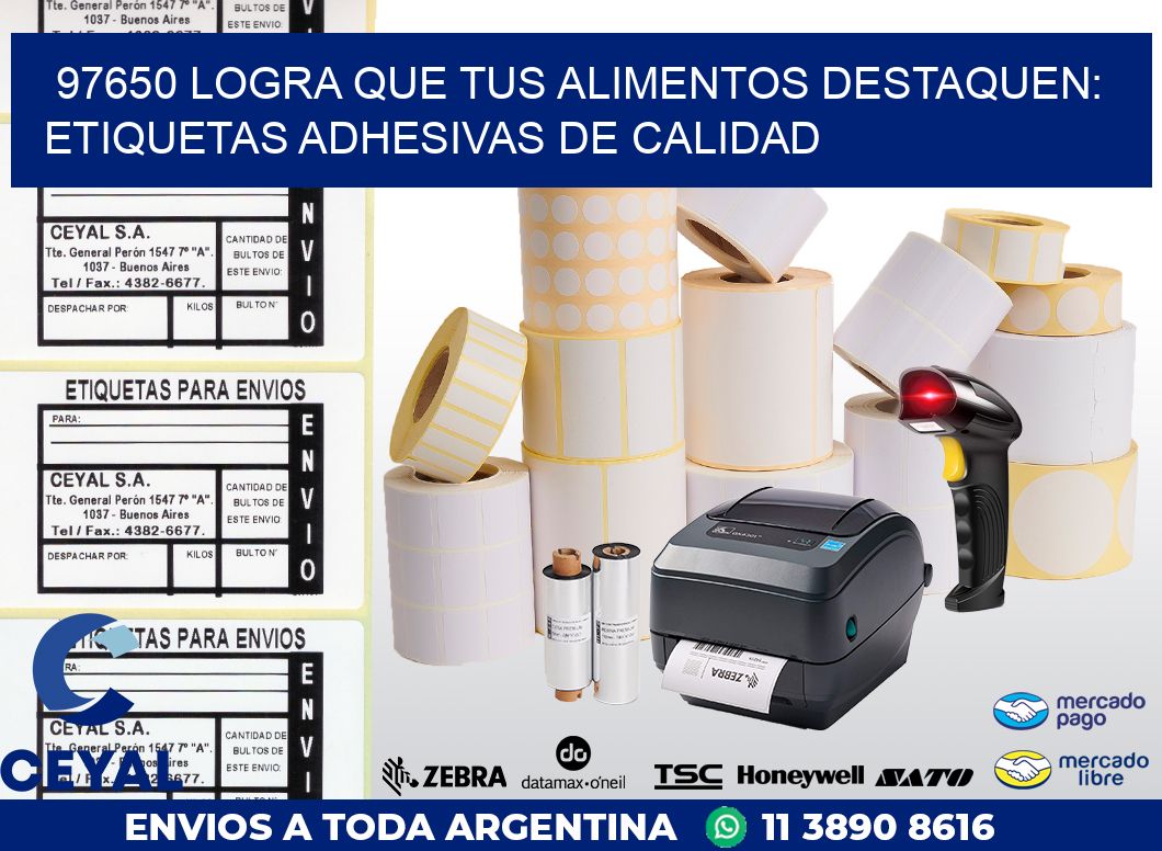 97650 LOGRA QUE TUS ALIMENTOS DESTAQUEN: ETIQUETAS ADHESIVAS DE CALIDAD