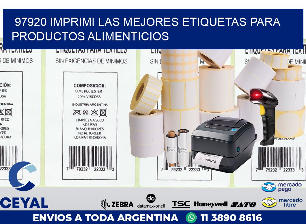 97920 IMPRIMI LAS MEJORES ETIQUETAS PARA PRODUCTOS ALIMENTICIOS