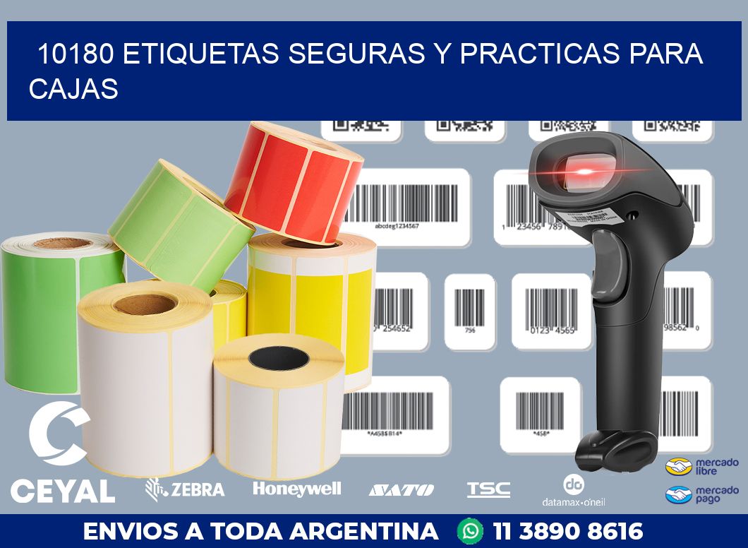 10180 ETIQUETAS SEGURAS Y PRACTICAS PARA CAJAS