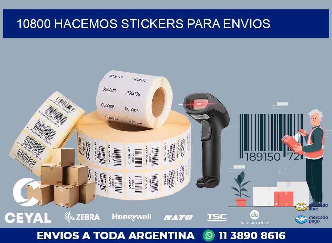 10800 HACEMOS STICKERS PARA ENVIOS