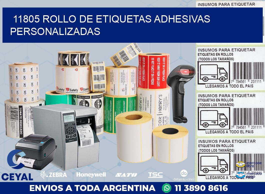 11805 ROLLO DE ETIQUETAS ADHESIVAS PERSONALIZADAS
