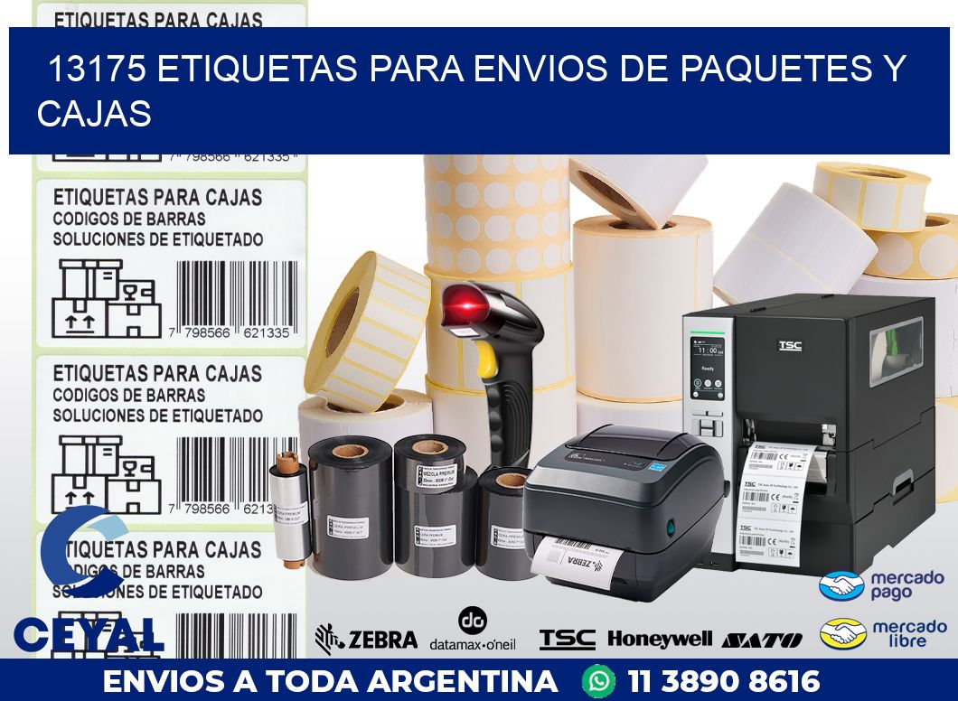 13175 ETIQUETAS PARA ENVIOS DE PAQUETES Y CAJAS