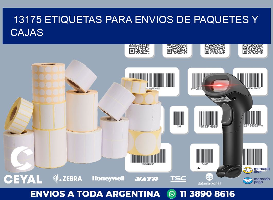 13175 ETIQUETAS PARA ENVIOS DE PAQUETES Y CAJAS