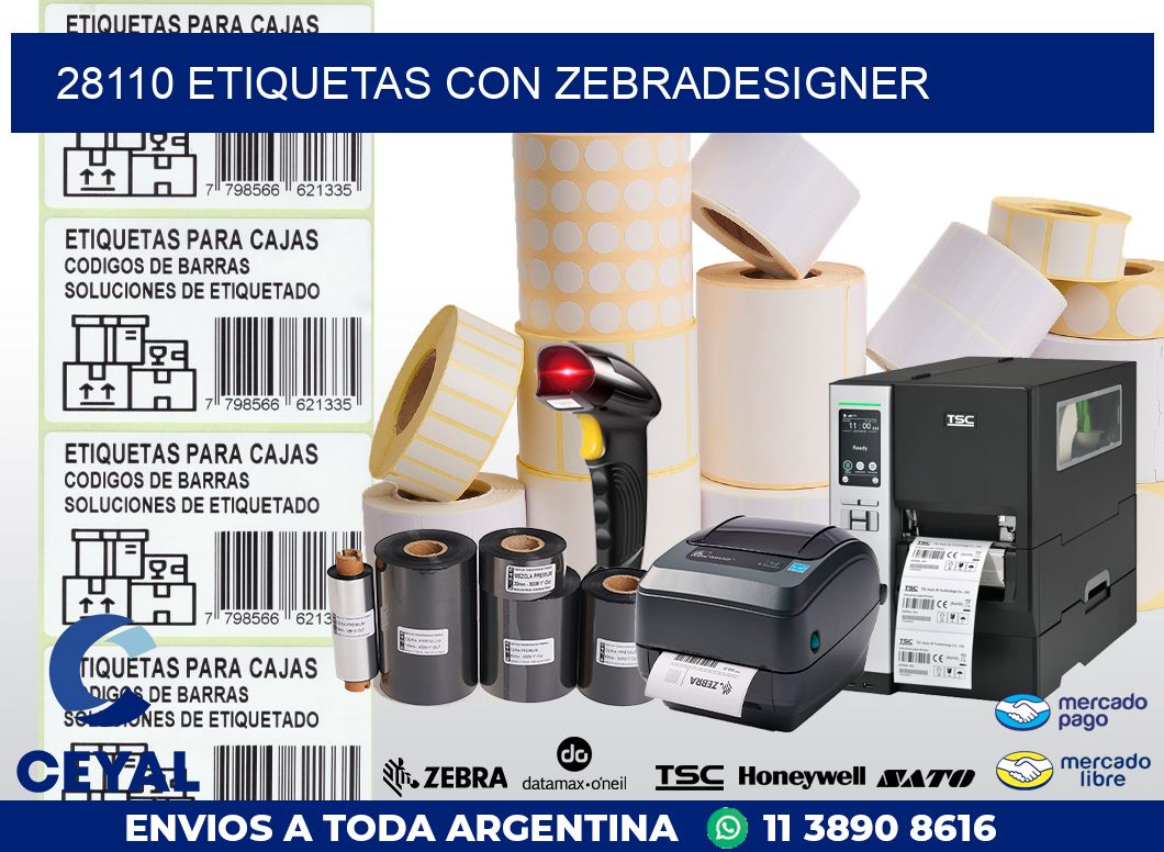 28110 ETIQUETAS CON ZEBRADESIGNER