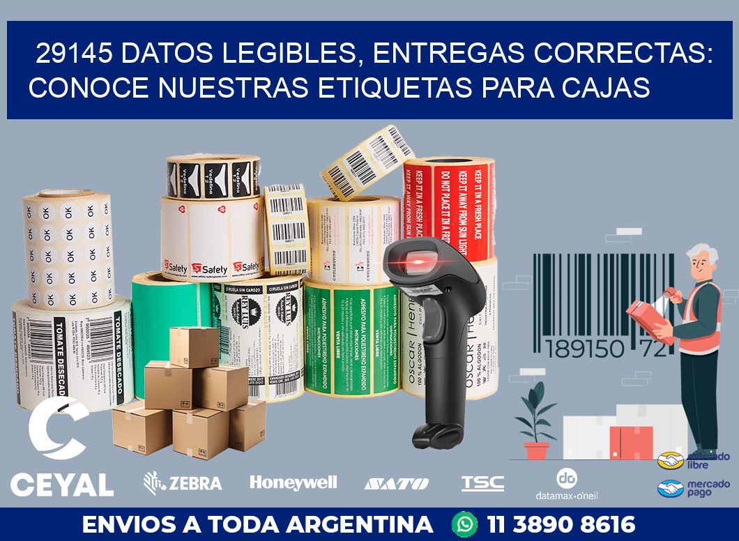 29145 DATOS LEGIBLES, ENTREGAS CORRECTAS: CONOCE NUESTRAS ETIQUETAS PARA CAJAS