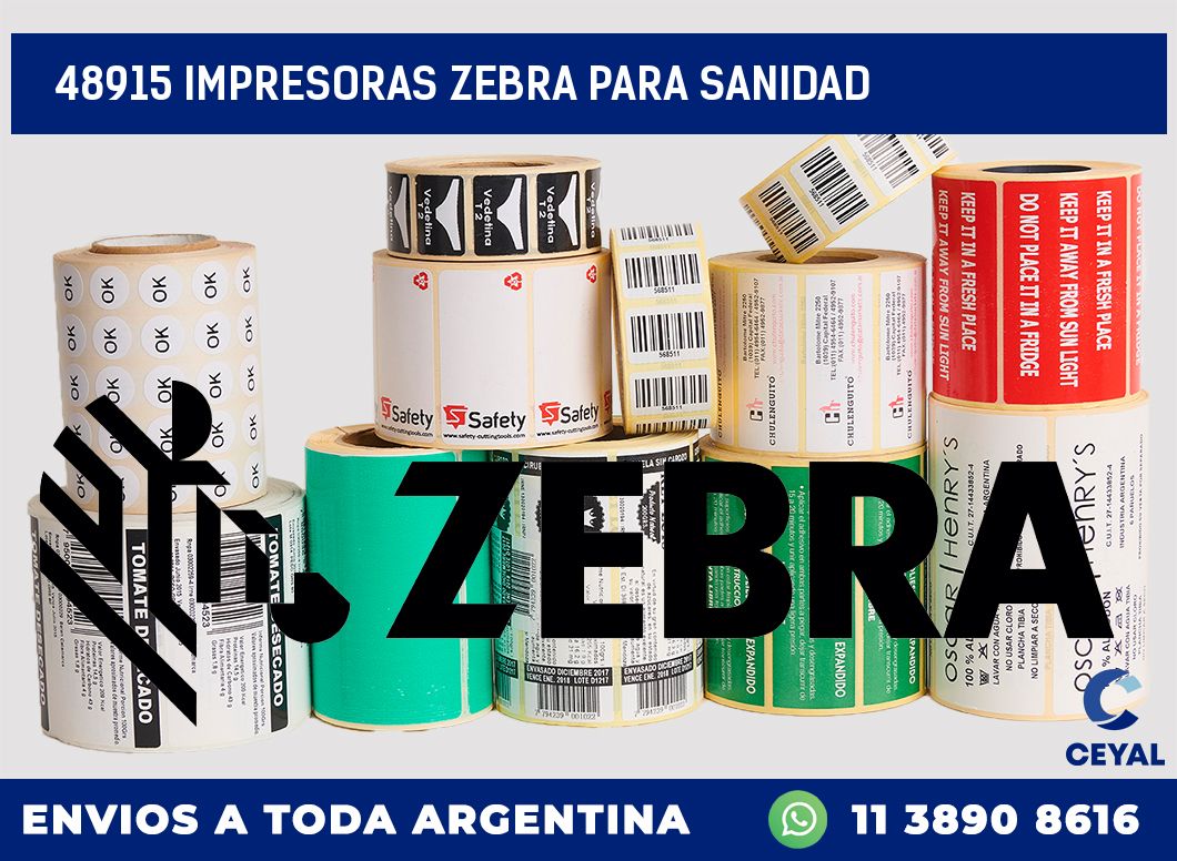 48915 IMPRESORAS ZEBRA PARA SANIDAD