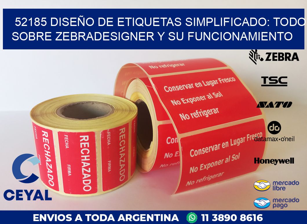 52185 DISEÑO DE ETIQUETAS SIMPLIFICADO: TODO SOBRE ZEBRADESIGNER Y SU FUNCIONAMIENTO