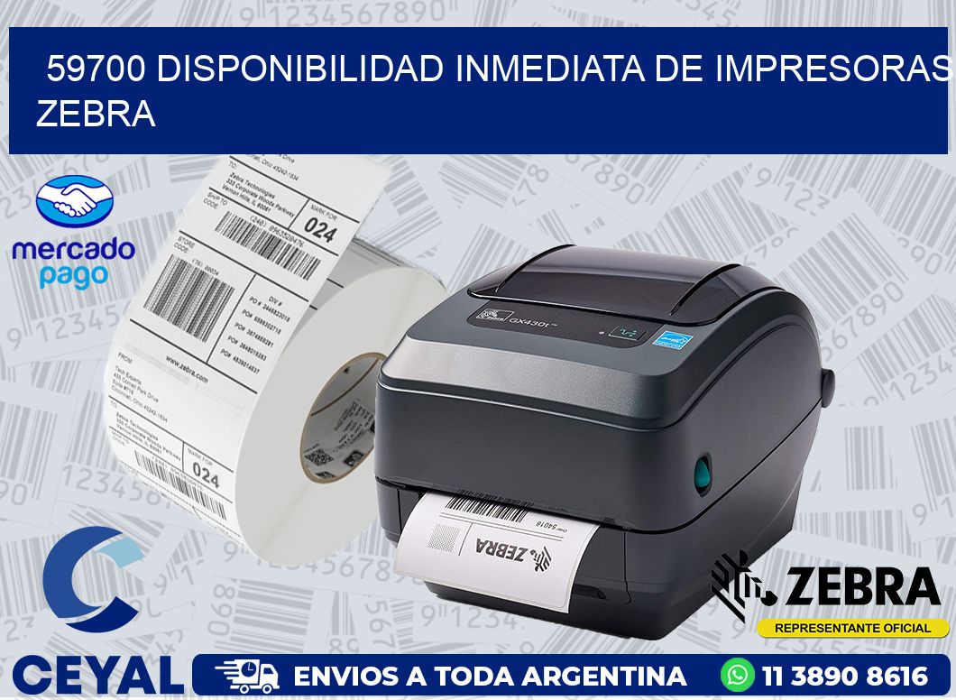 59700 DISPONIBILIDAD INMEDIATA DE IMPRESORAS ZEBRA