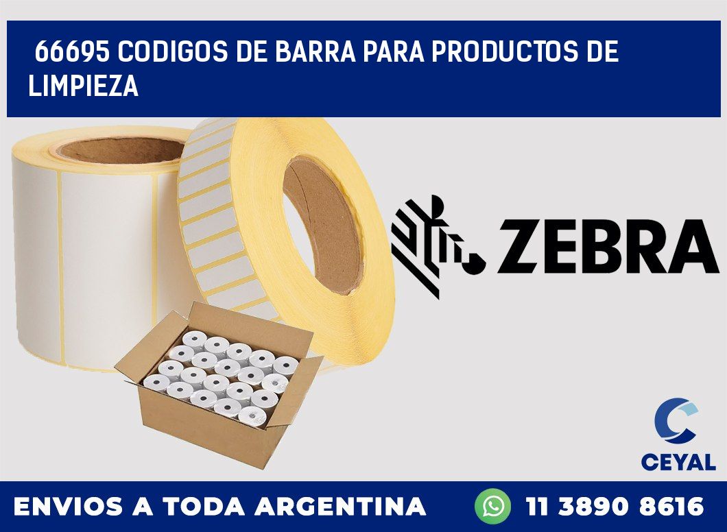 66695 CODIGOS DE BARRA PARA PRODUCTOS DE LIMPIEZA