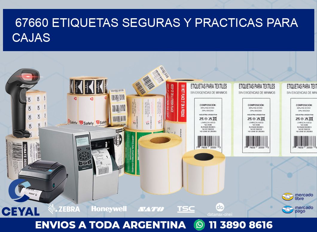 67660 ETIQUETAS SEGURAS Y PRACTICAS PARA CAJAS