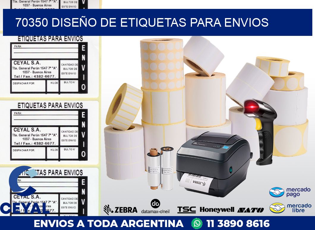 70350 DISEÑO DE ETIQUETAS PARA ENVIOS
