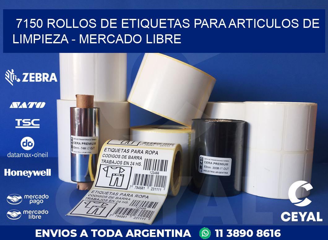 7150 ROLLOS DE ETIQUETAS PARA ARTICULOS DE LIMPIEZA – MERCADO LIBRE