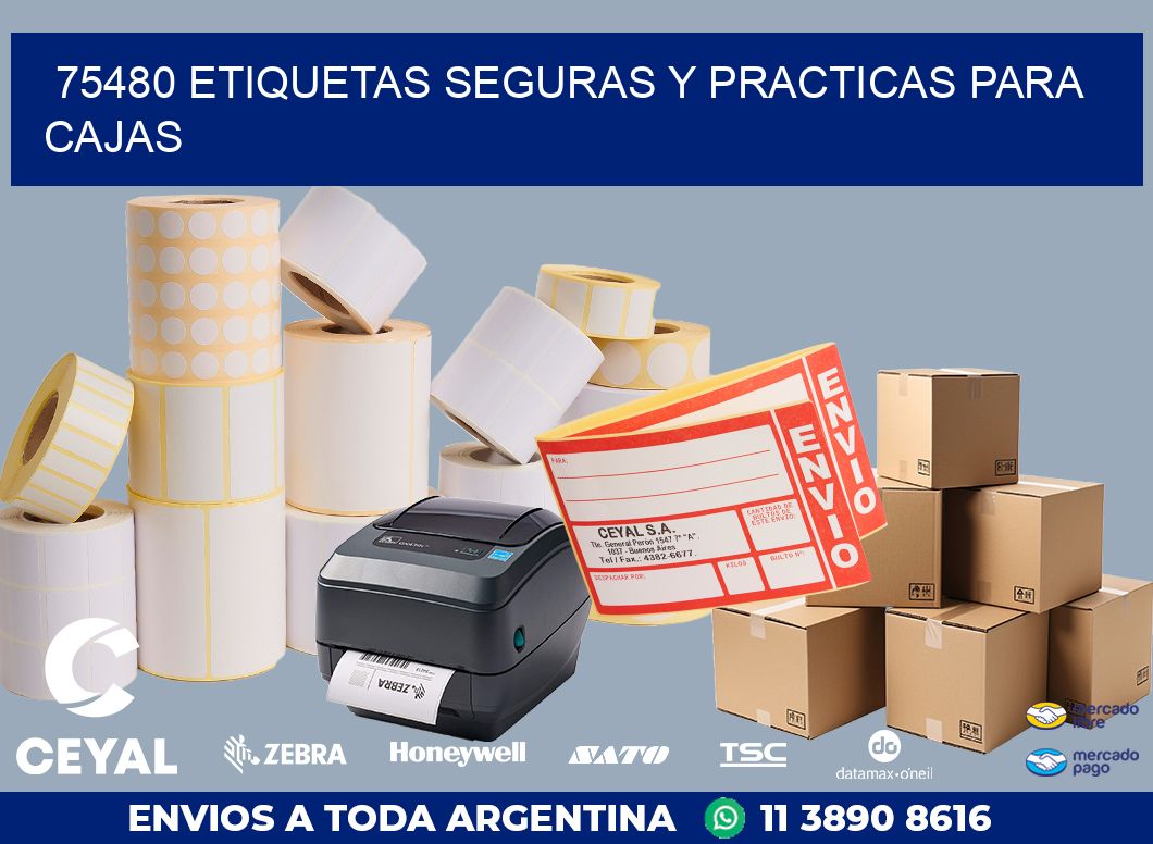 75480 ETIQUETAS SEGURAS Y PRACTICAS PARA CAJAS