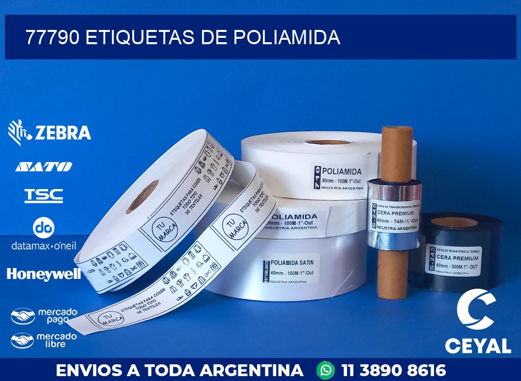 77790 ETIQUETAS DE POLIAMIDA