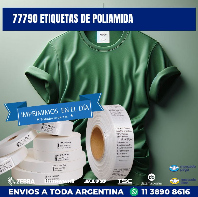 77790 ETIQUETAS DE POLIAMIDA