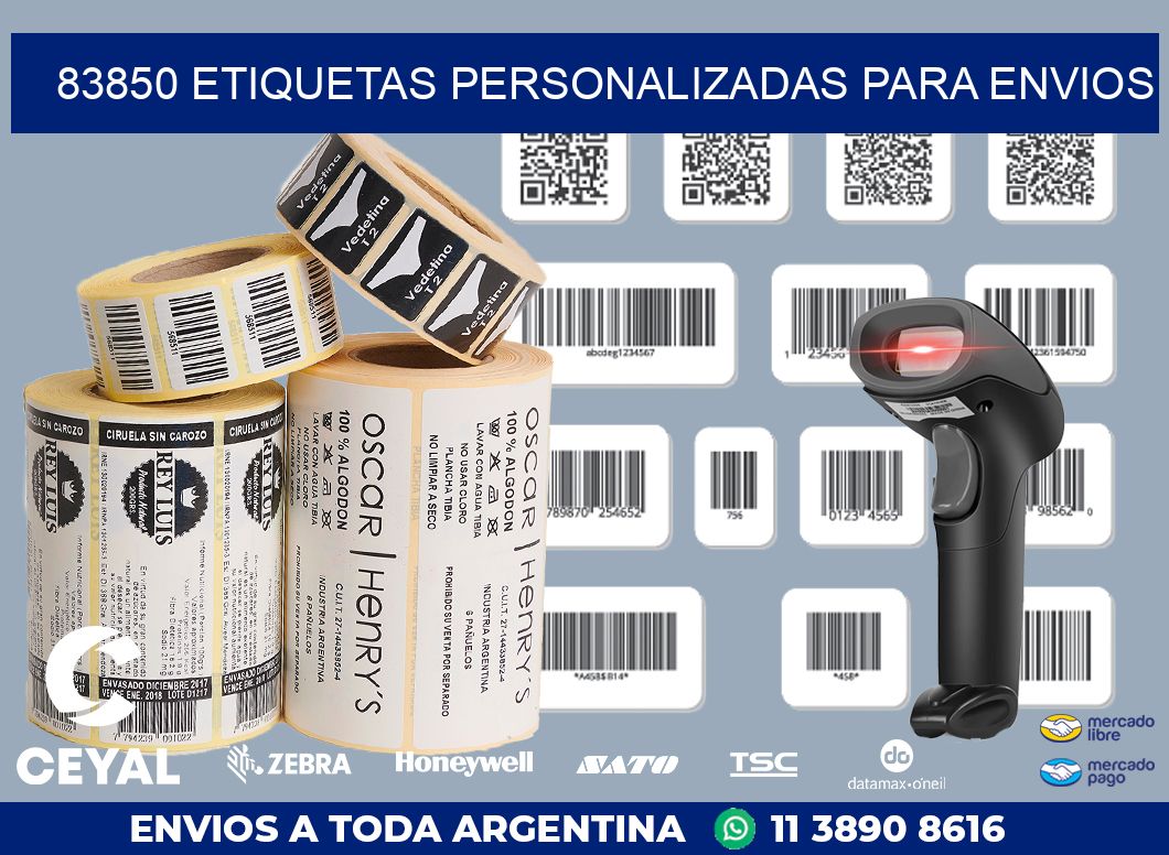 83850 ETIQUETAS PERSONALIZADAS PARA ENVIOS
