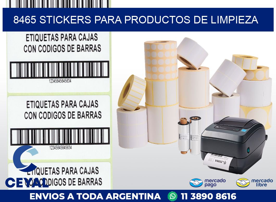 8465 STICKERS PARA PRODUCTOS DE LIMPIEZA