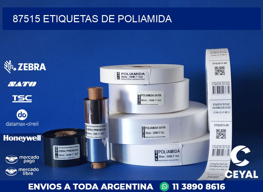 87515 ETIQUETAS DE POLIAMIDA