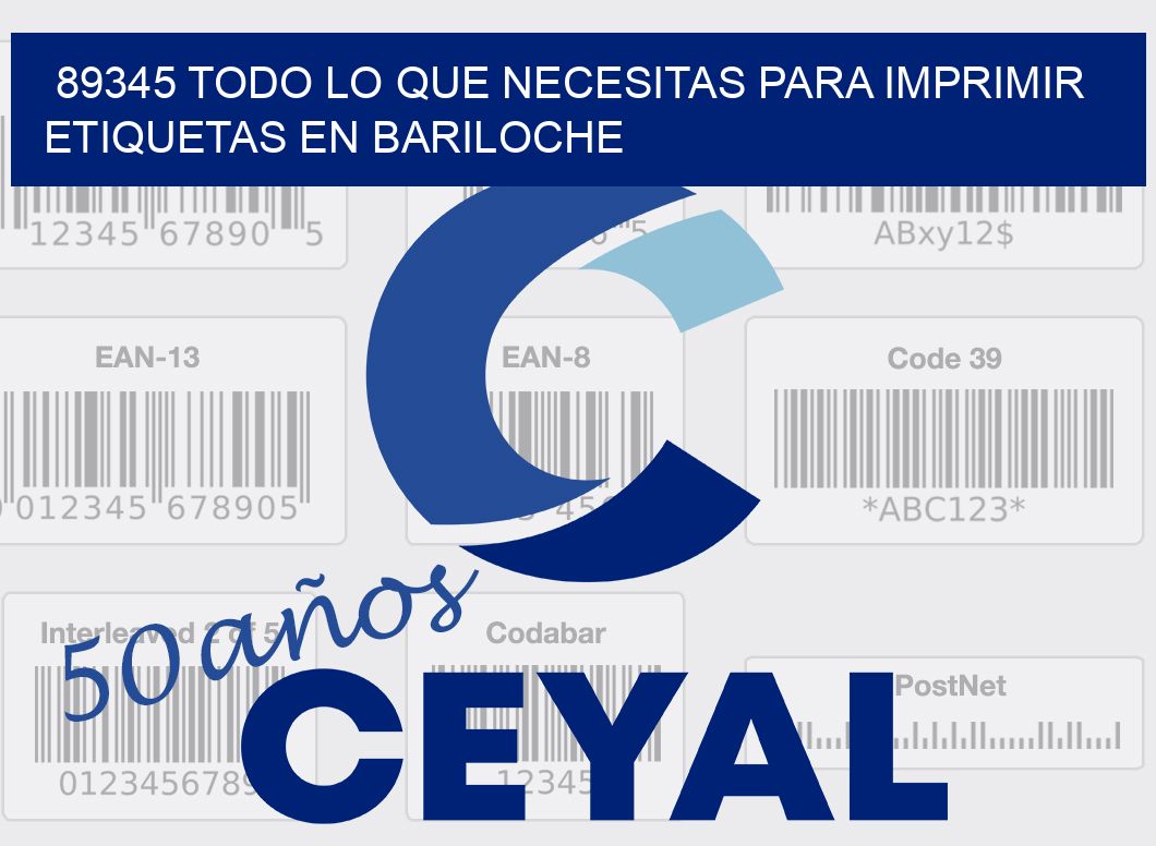 89345 TODO LO QUE NECESITAS PARA IMPRIMIR ETIQUETAS EN BARILOCHE