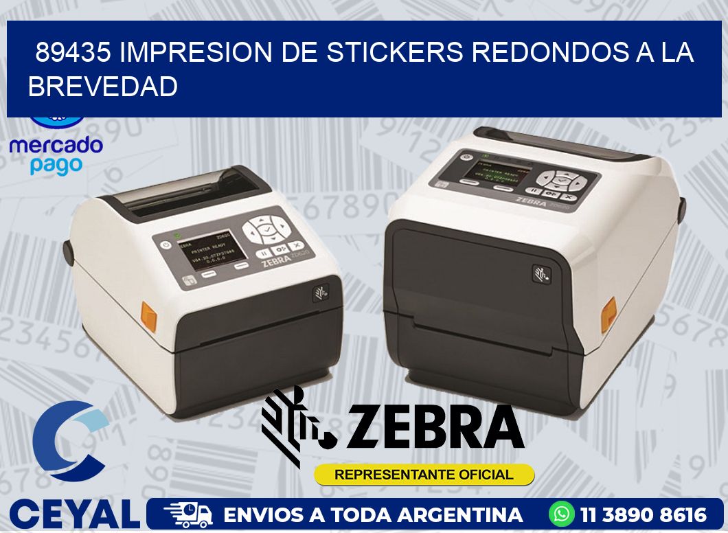 89435 IMPRESION DE STICKERS REDONDOS A LA BREVEDAD
