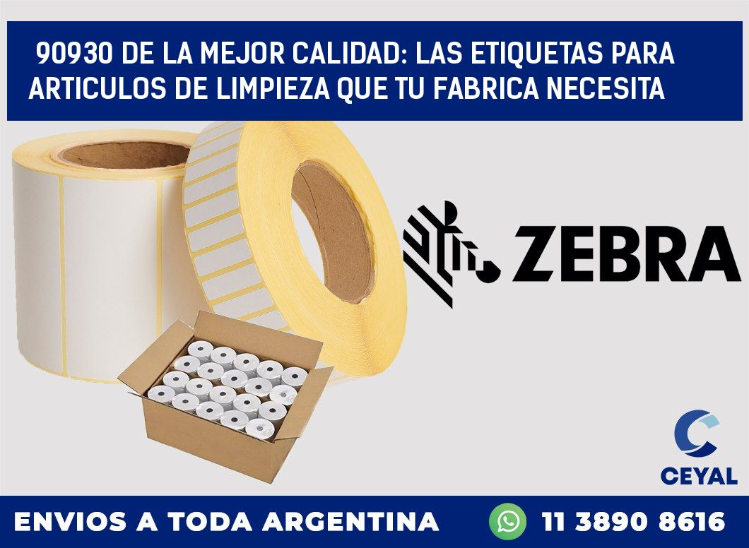 90930 DE LA MEJOR CALIDAD: LAS ETIQUETAS PARA ARTICULOS DE LIMPIEZA QUE TU FABRICA NECESITA