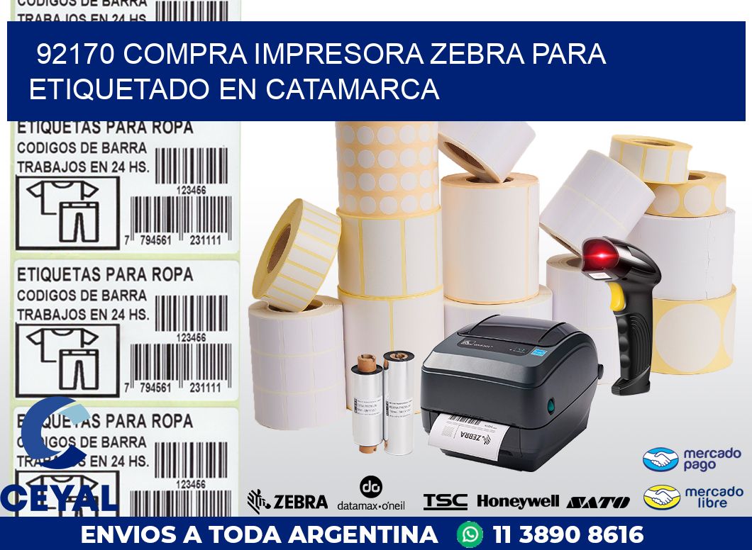 92170 COMPRA IMPRESORA ZEBRA PARA ETIQUETADO EN CATAMARCA