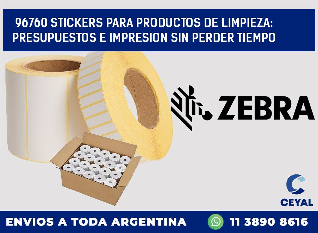 96760 STICKERS PARA PRODUCTOS DE LIMPIEZA: PRESUPUESTOS E IMPRESION SIN PERDER TIEMPO