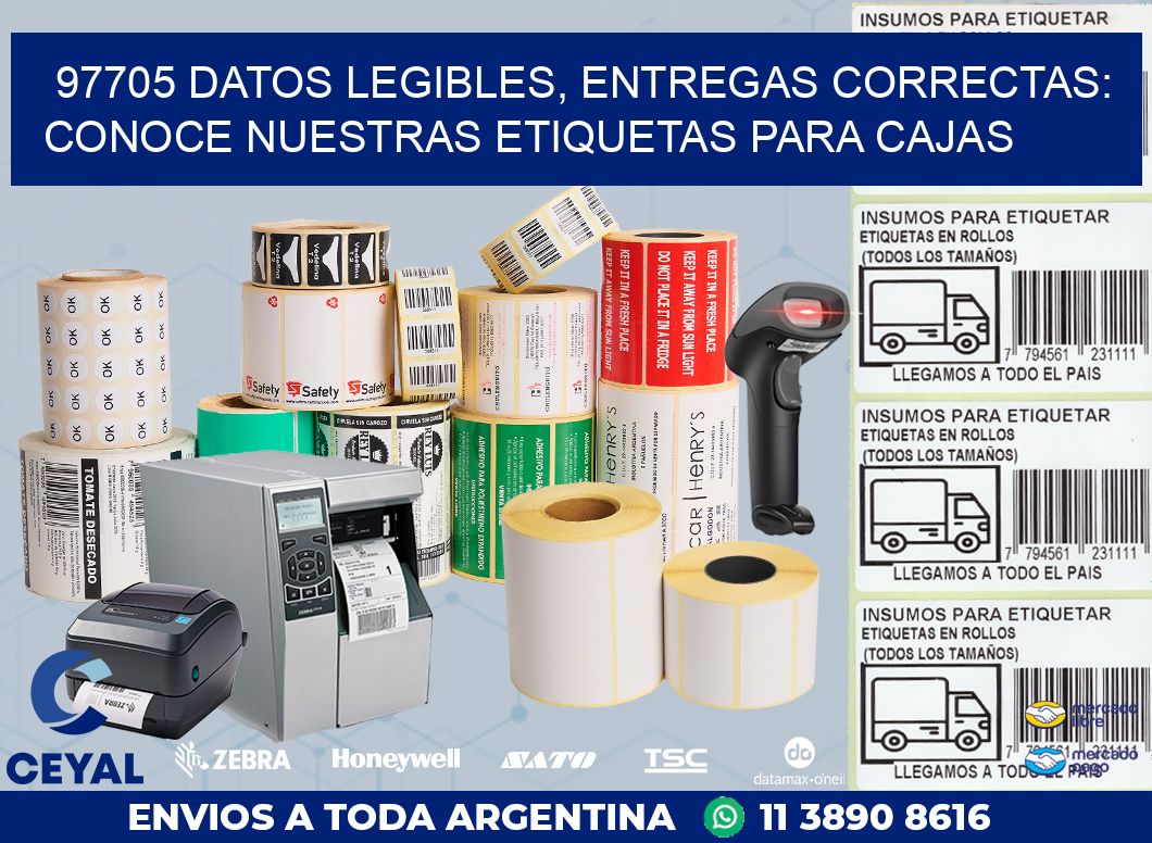 97705 DATOS LEGIBLES, ENTREGAS CORRECTAS: CONOCE NUESTRAS ETIQUETAS PARA CAJAS