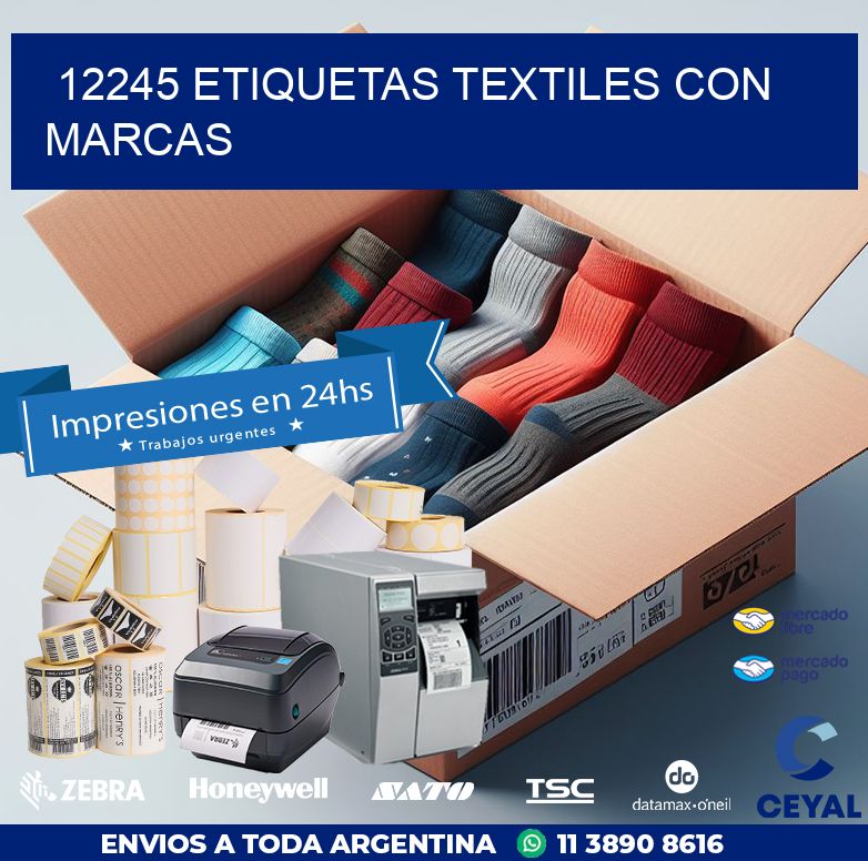 12245 ETIQUETAS TEXTILES CON MARCAS