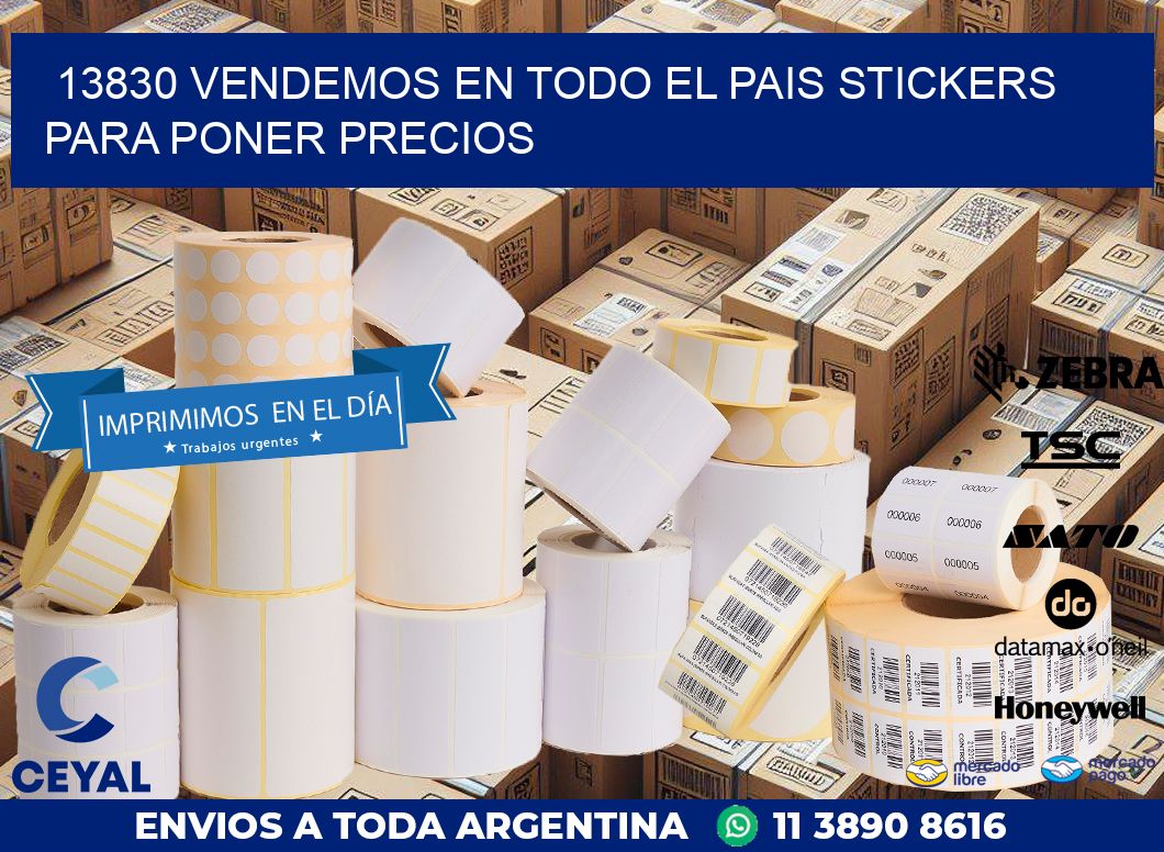 13830 VENDEMOS EN TODO EL PAIS STICKERS PARA PONER PRECIOS