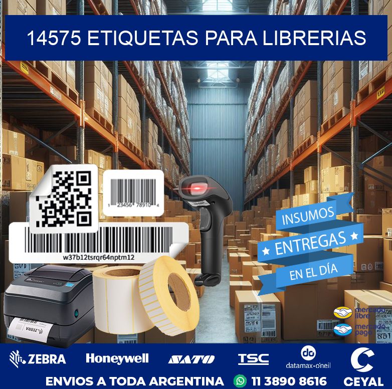 14575 ETIQUETAS PARA LIBRERIAS