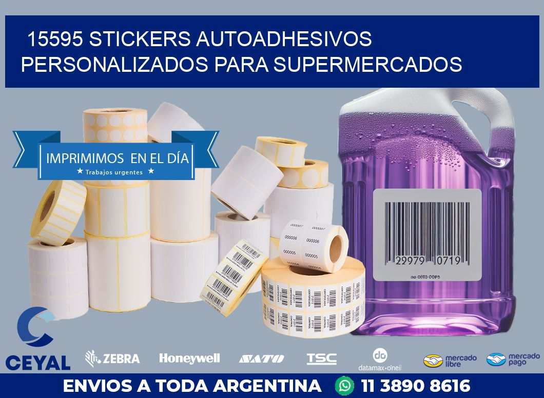 15595 STICKERS AUTOADHESIVOS PERSONALIZADOS PARA SUPERMERCADOS