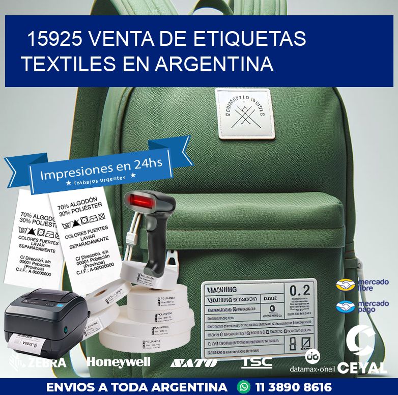 15925 VENTA DE ETIQUETAS TEXTILES EN ARGENTINA