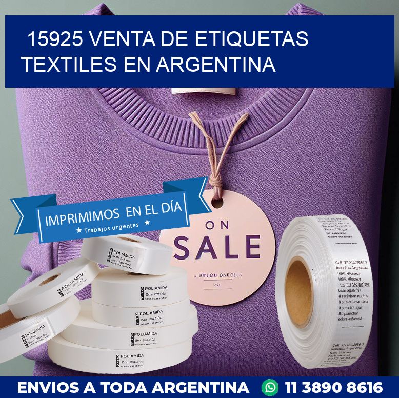 15925 VENTA DE ETIQUETAS TEXTILES EN ARGENTINA