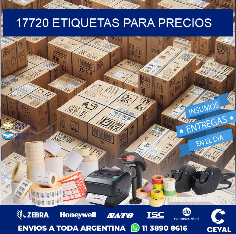 17720 ETIQUETAS PARA PRECIOS